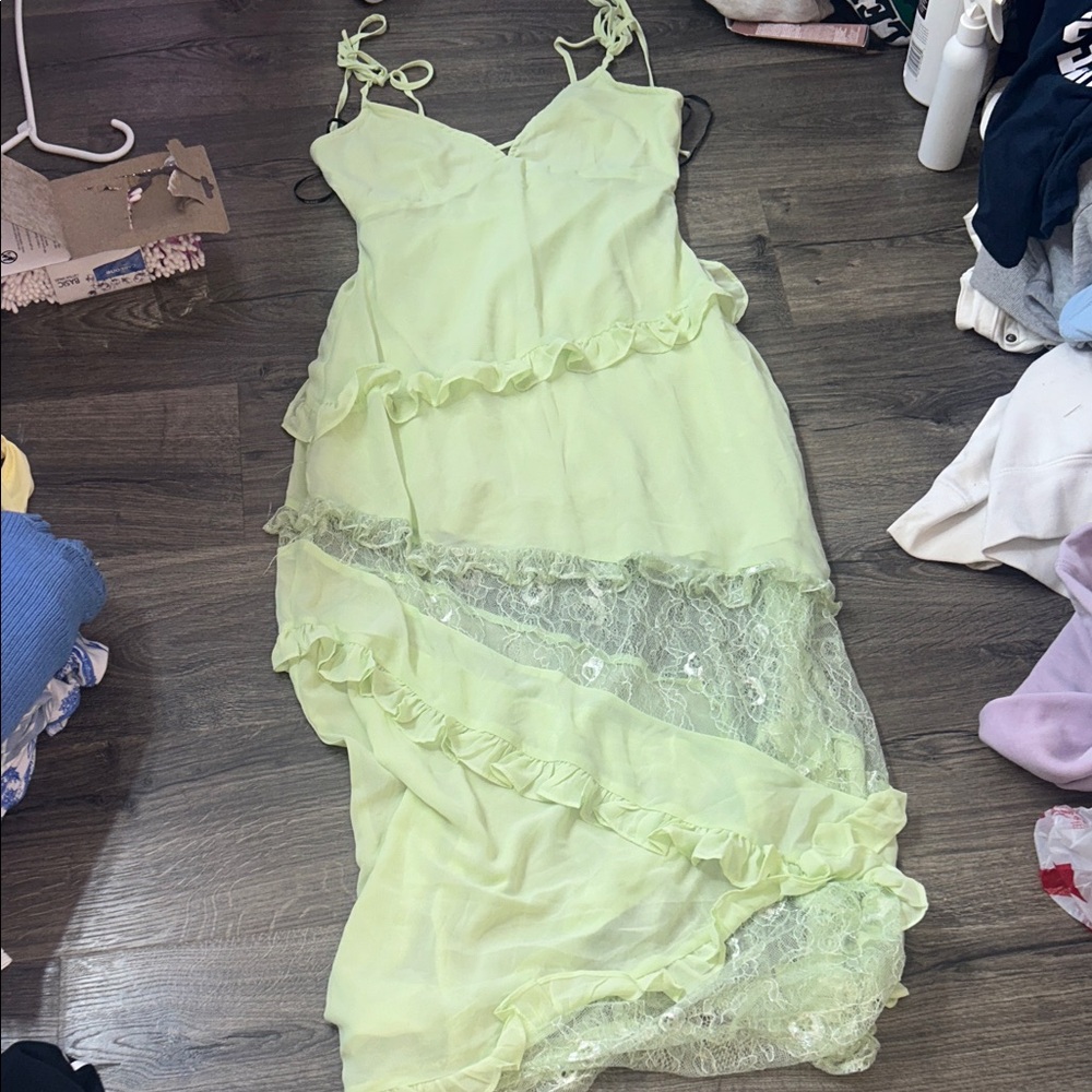 Forever 21 Light Green Maxi Dress